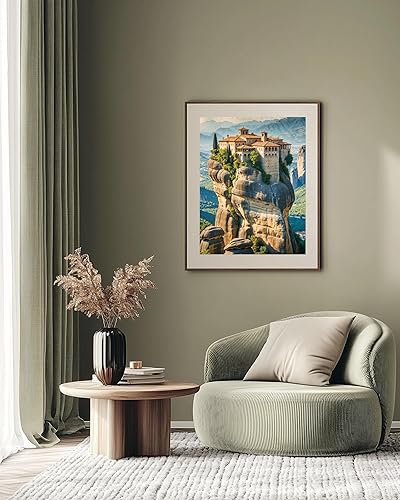 Miniatura 4 de Meteora, rompecabezas de 1000 piezas para adultos, rompecabezas difíciles de paisaje natural. Incluye mapa de rompecabezas adicional