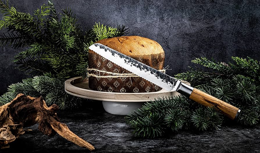 Coltello da cuoco Olive | Acciaio giapponese forgiato a mano | Forgiato