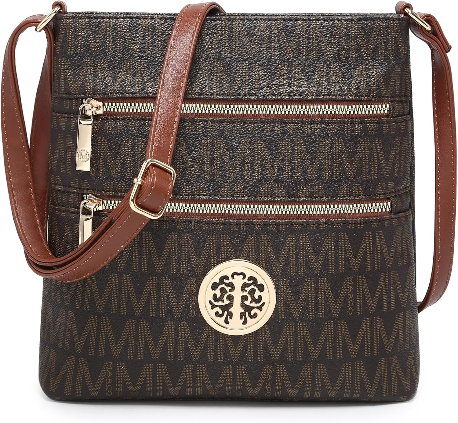 VANSARTO Crossbody Bags for Women Multi Pocket Crossbody Purses Trendy Vegan Leather Shoulder Handbags with Adjustable Strap