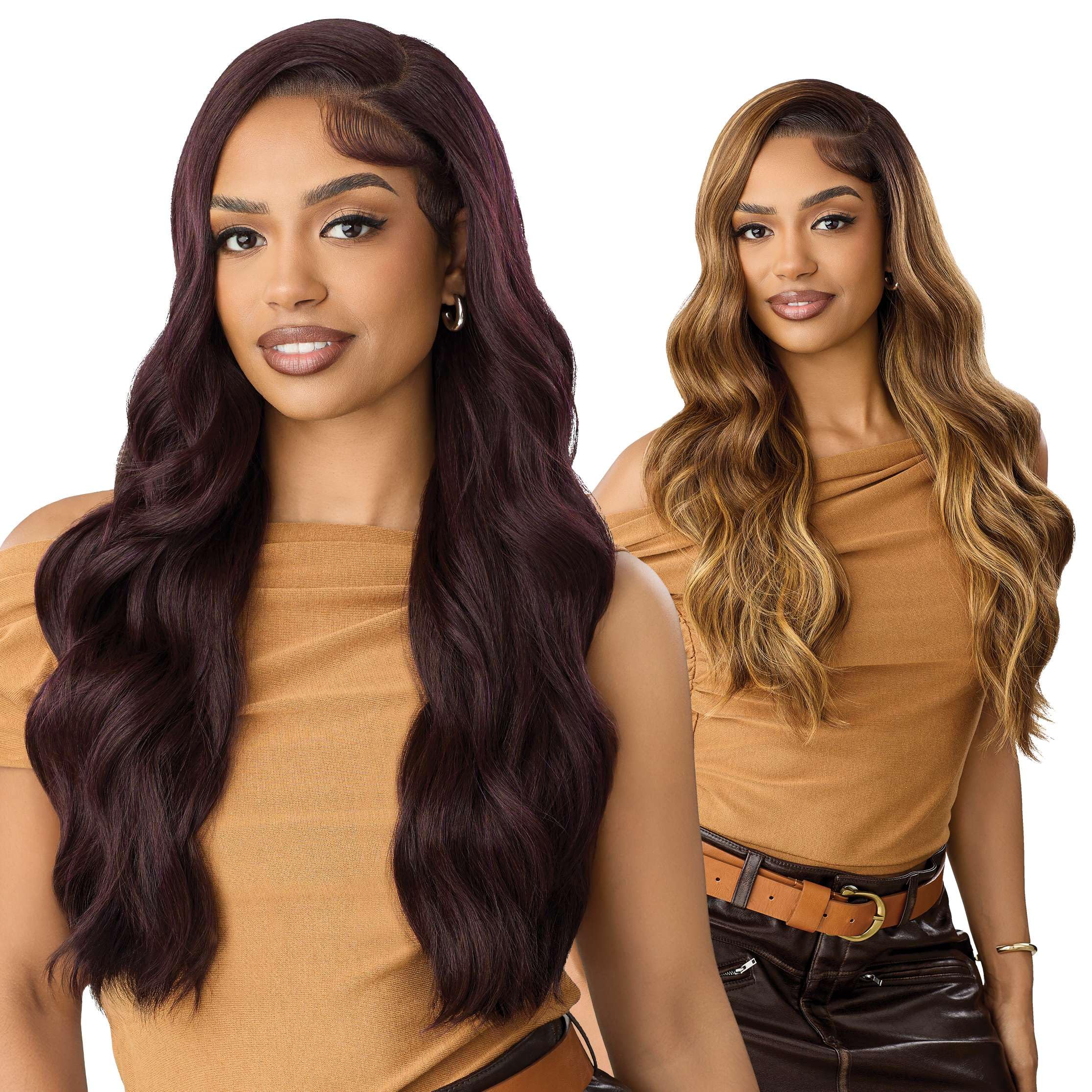 Outre Lace Front Wig - Melted Hairline - TruCurve - TruCurve 3 (OFF BLACK 1B)