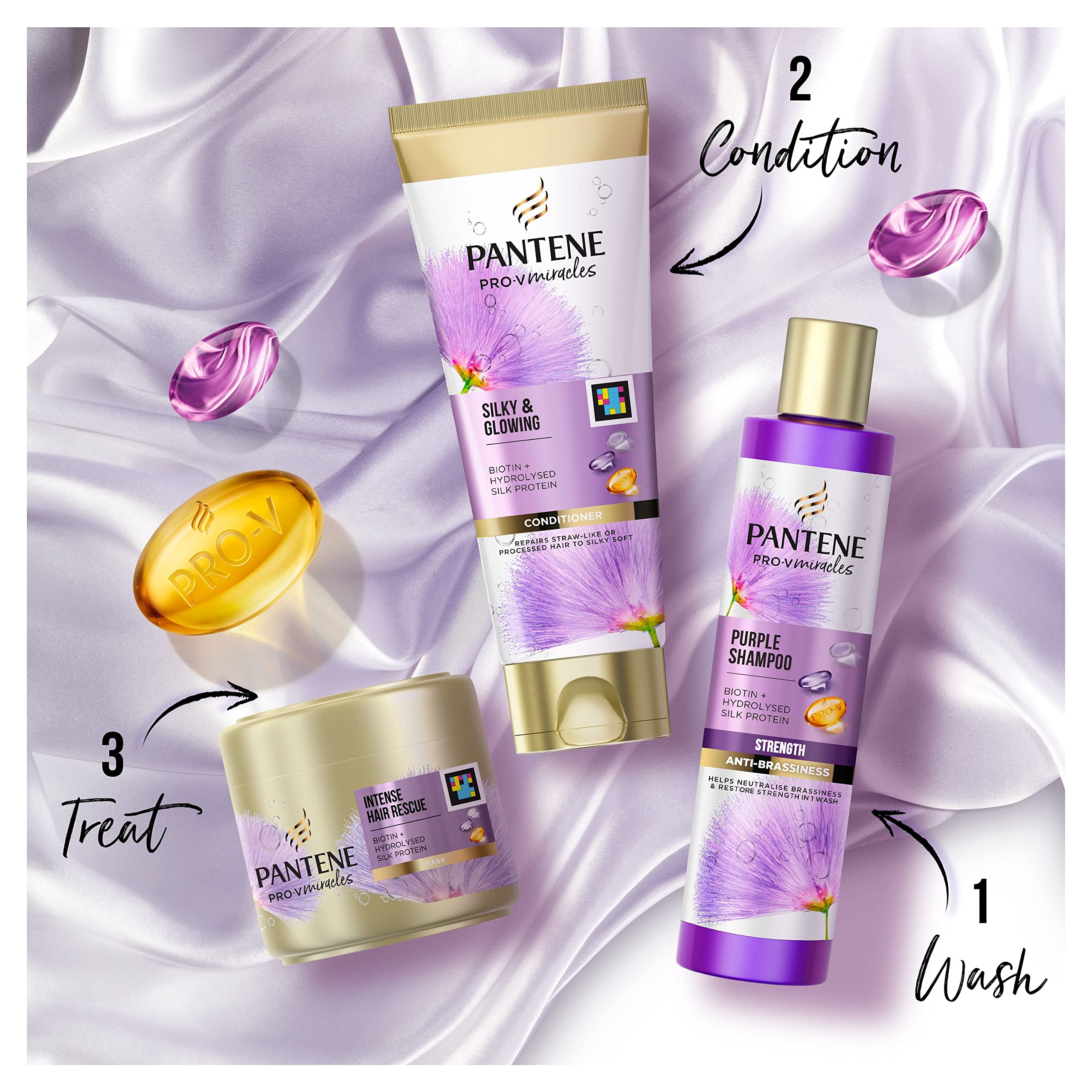 Pantene Hair Mask for Dry Damaged Hair Intense Hair Rescue, Helps Repair Intensely Dry, Damaged Hair - Image 4