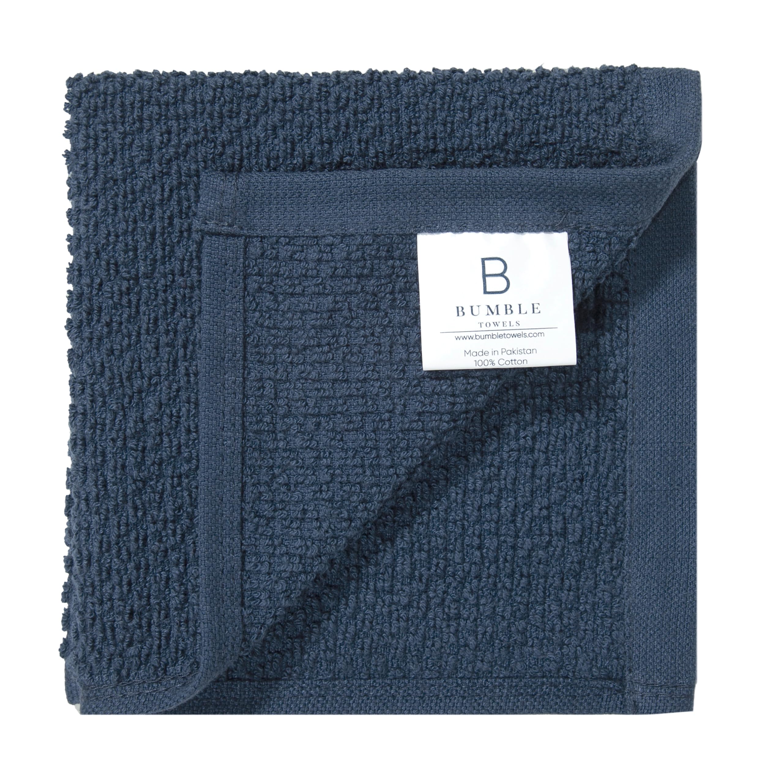 Bumble - Paños de Cocina 12 x 12 Pulgadas, Juego de paños de Cocina de algodón Hilado en Anillo 100% Natural, 430 g/m², Altamente absorbentes y Suaves, Paquete de 8, 4 Toallas de