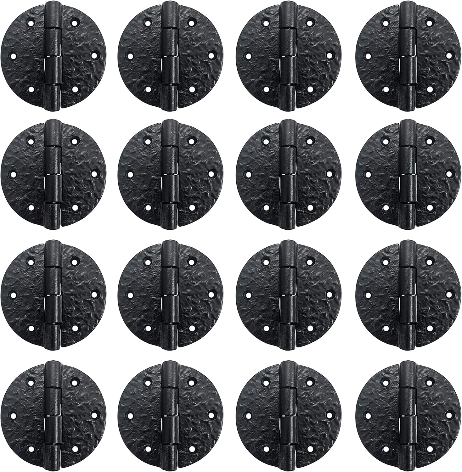 Adonai Hardware Eltekeh Antique Iron Round Cabinet/Trunk Hinge (20, Oil Rubbed Bronze)