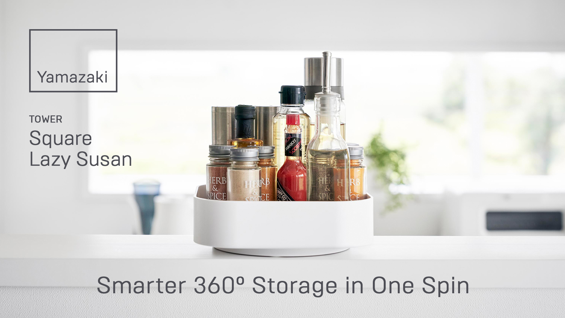 Amazon.com: Yamazaki Home Tower 360° Rotating Storage Rack – Non