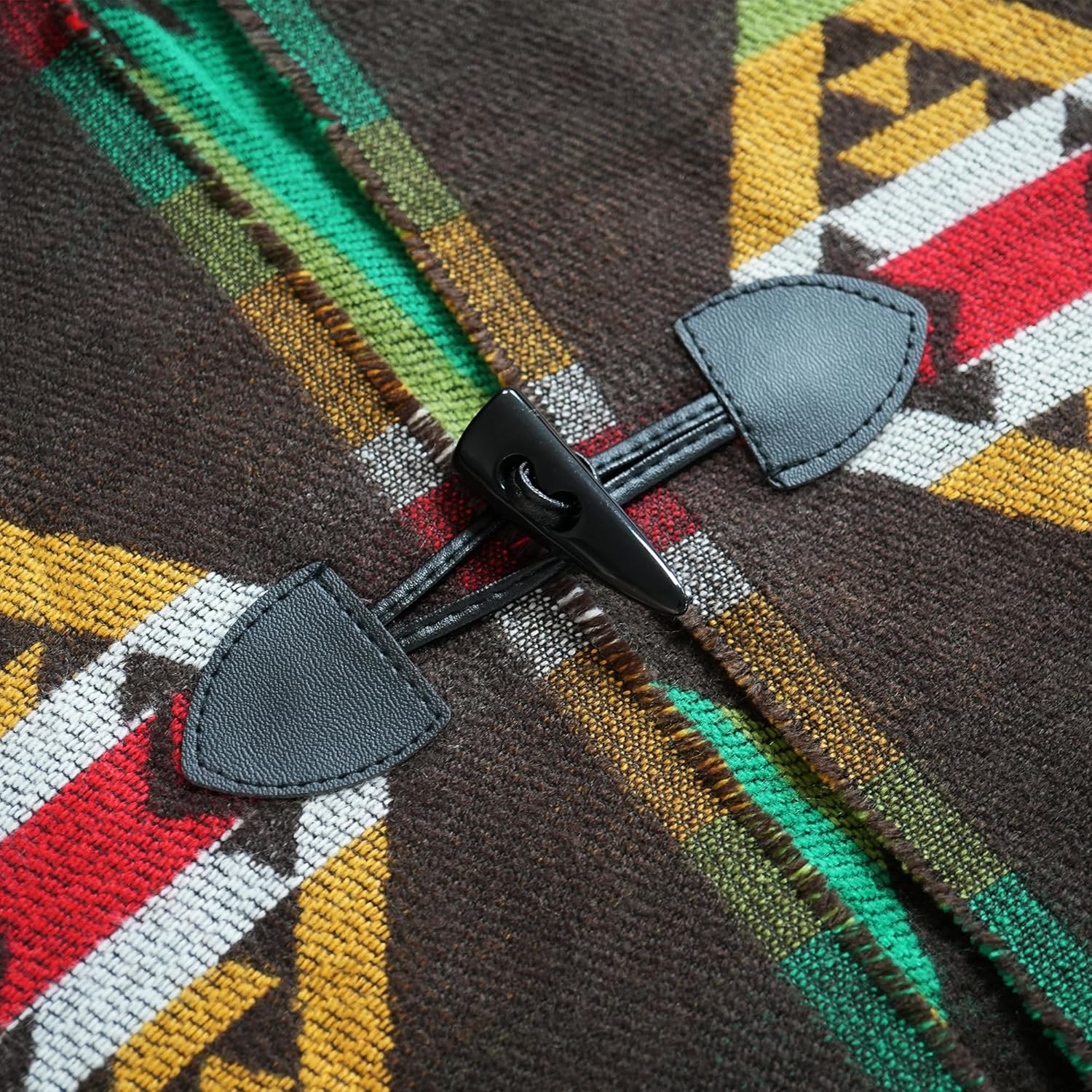 Uyuni Women's Bohemian Casual Shawl Fringe Poncho Loose Vintage Patterned - Image 6