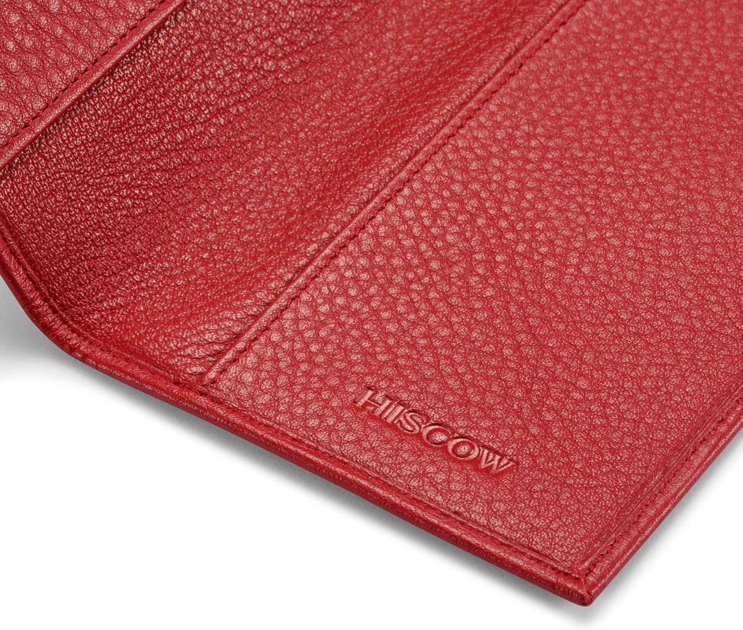 HISCOW Minimalist Checkbook Cover - Full Grain Leather - Image 9