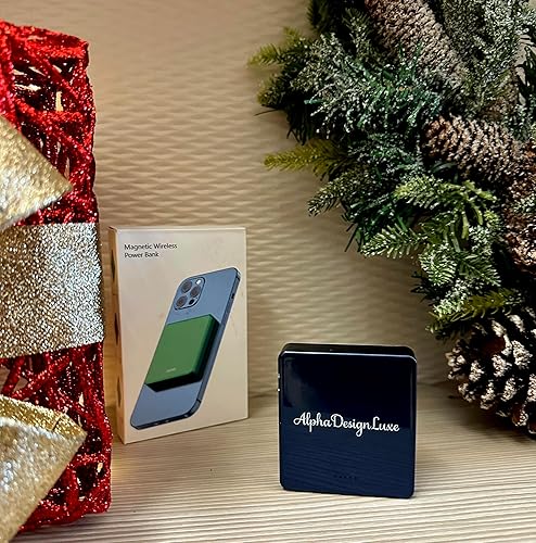 Miniatura 2 de AlphaDesignLuxe Banco de energía magnético de 10000 mAh, carga rápida, inalámbrico, 15 W, USB-C, 20 W, Mag-Safe para iPhone, Samsung, Huawei,