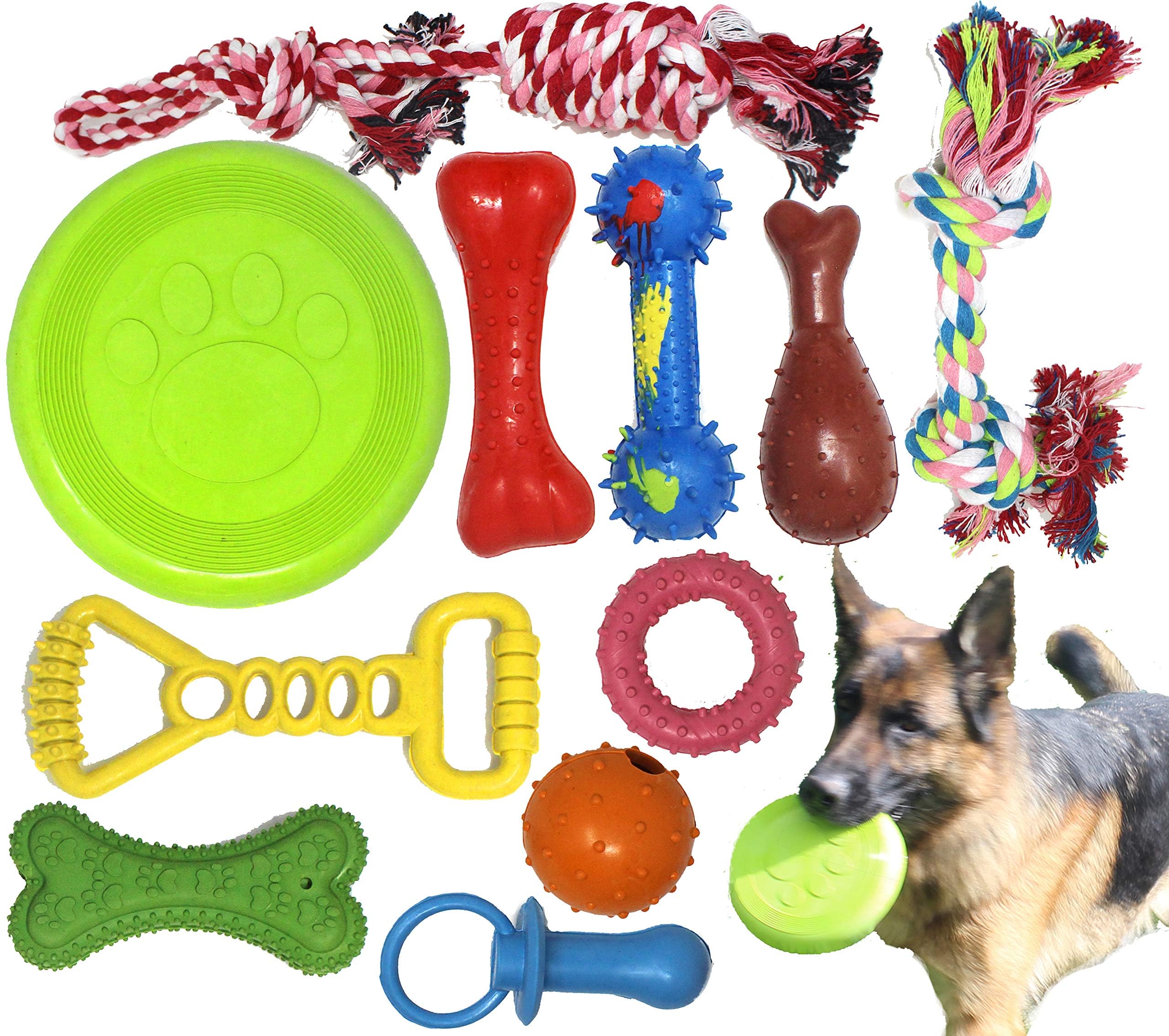 Jalousie Juguete masticable de Goma Natural para Juego Interactivo, Cuerda de Goma, Juego de Valor para Perros de Raza pequeña a Mediana