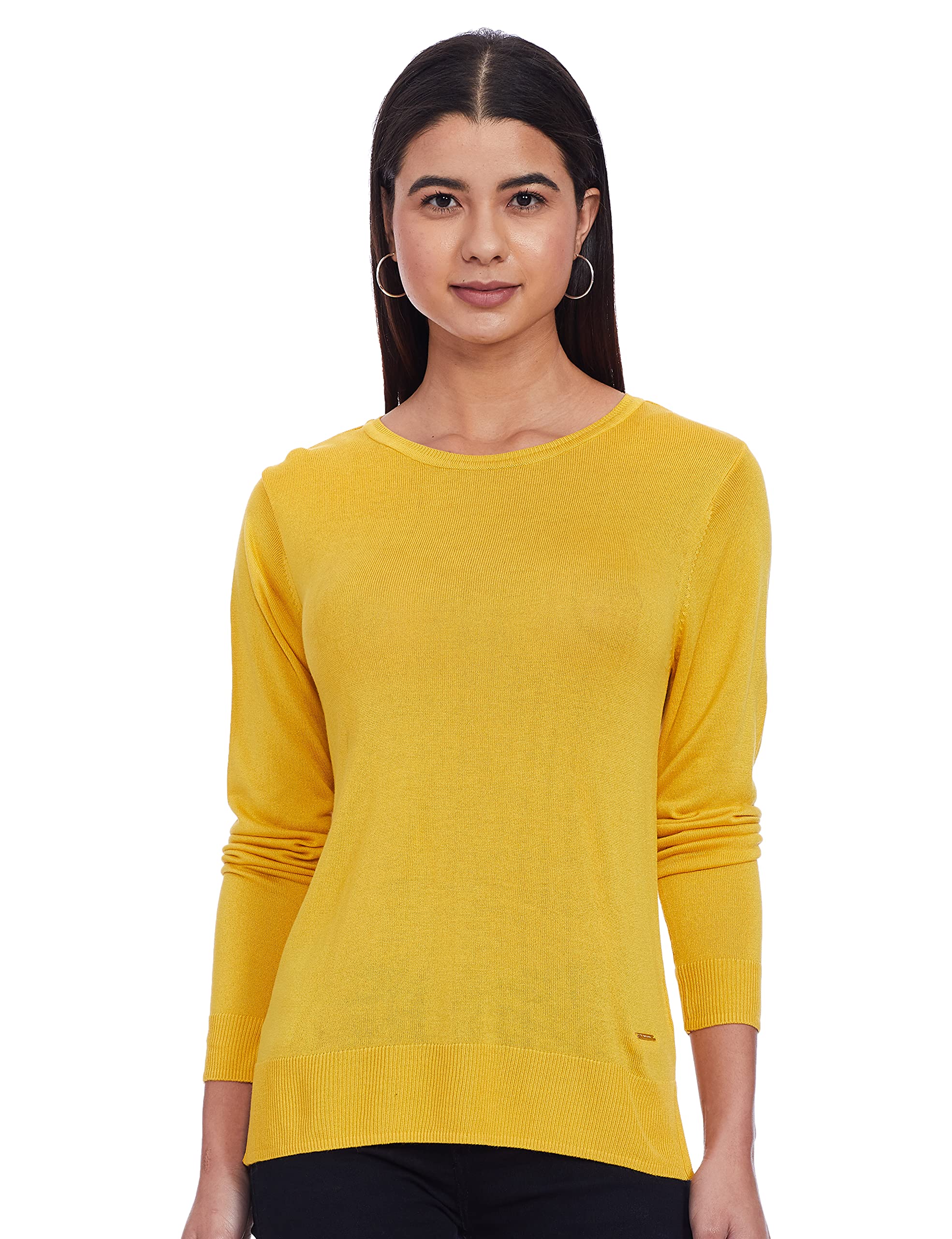 Van HeusenWomen's Solid Regular Fit Top