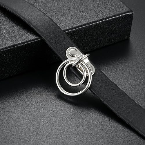 Miniatura 3 de OIDEA Adjustable Leather Heart Charm Choker Necklace for Women - Party Cosplay Halloween Decorations, Pink, Black, Blue, Red, White, Purple