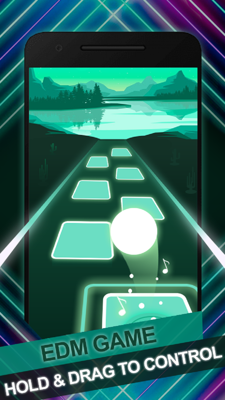 Ball Hop Neon Tiles Free EDM Music Rush Game! App on Amazon Appstore