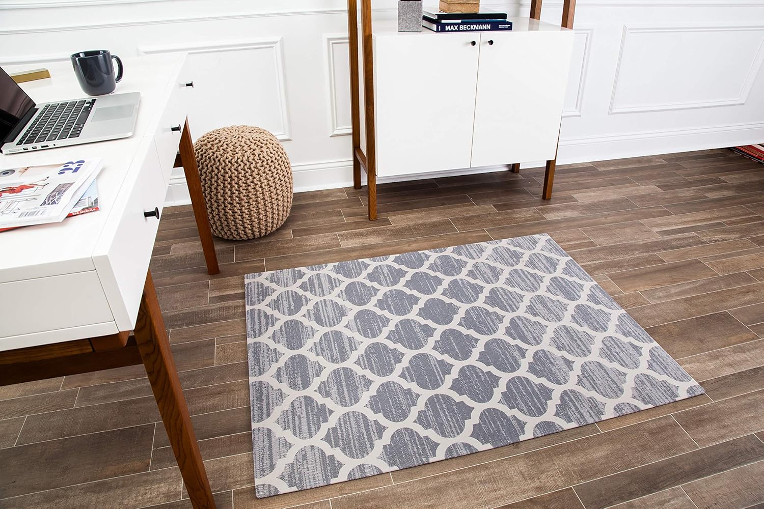 Anji Mountain Rug'd Collection Chair Mat for Hard Surfaces and Commercial Carpets, 36 x 48-Inch, Mitte : Office Products