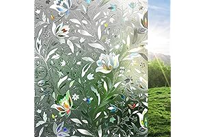 rabbitgoo Decorative Stained Glass Window Film: Vibrant Privacy for Renters