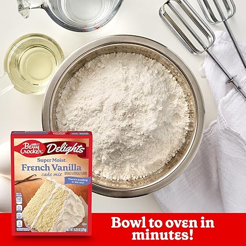 Miniatura 5 de Betty Crocker Delights Supermoist - Mezcla de pastel de vainilla francesa, 13.25 onzas