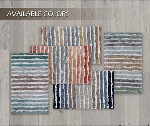 Miniatura 9 de Alfombras de baño extra suaves, absorbentes, antideslizantes, de secado rápido, lavables a máquina, de felpa cómodas para suelo de baño, bañera,