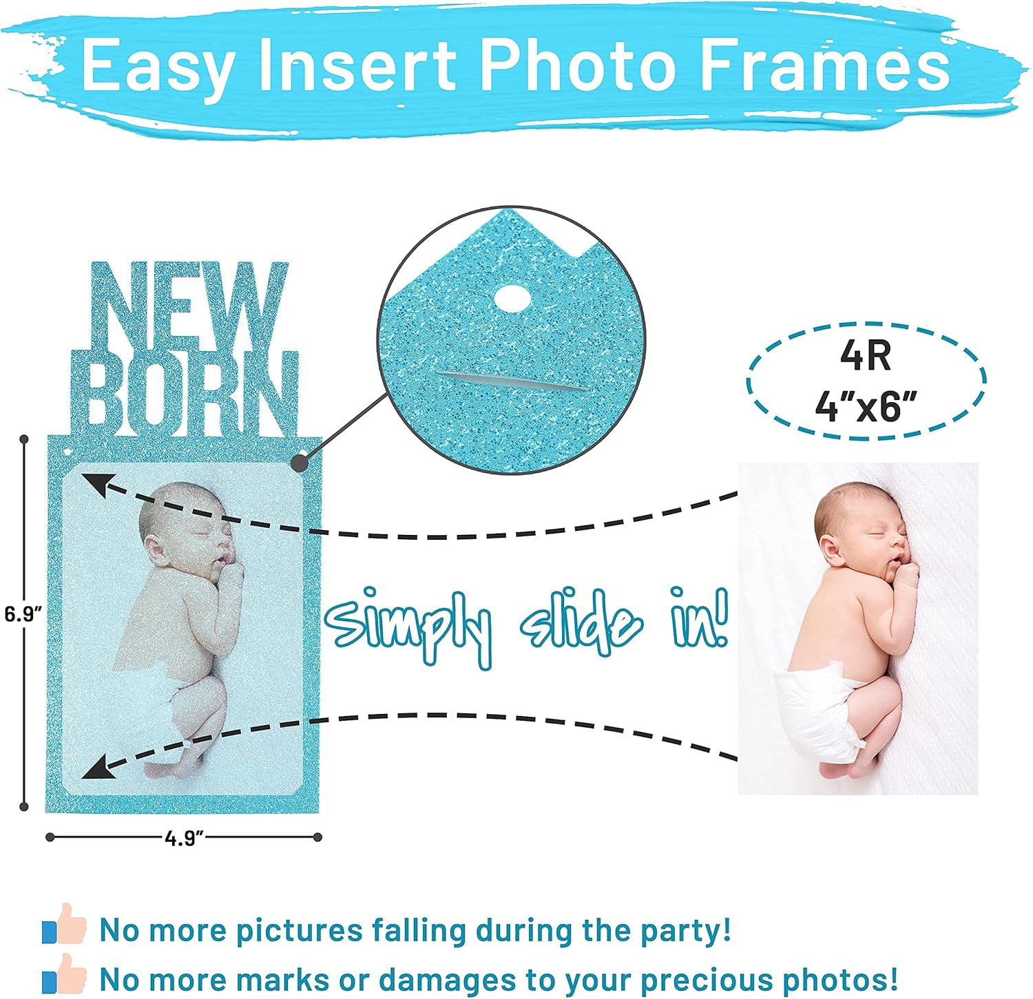 PartyHooman 1st Birthday Decorations for Boys, One Boxes for 1st Birthday and 1st Birthday Photo Banner Bundle