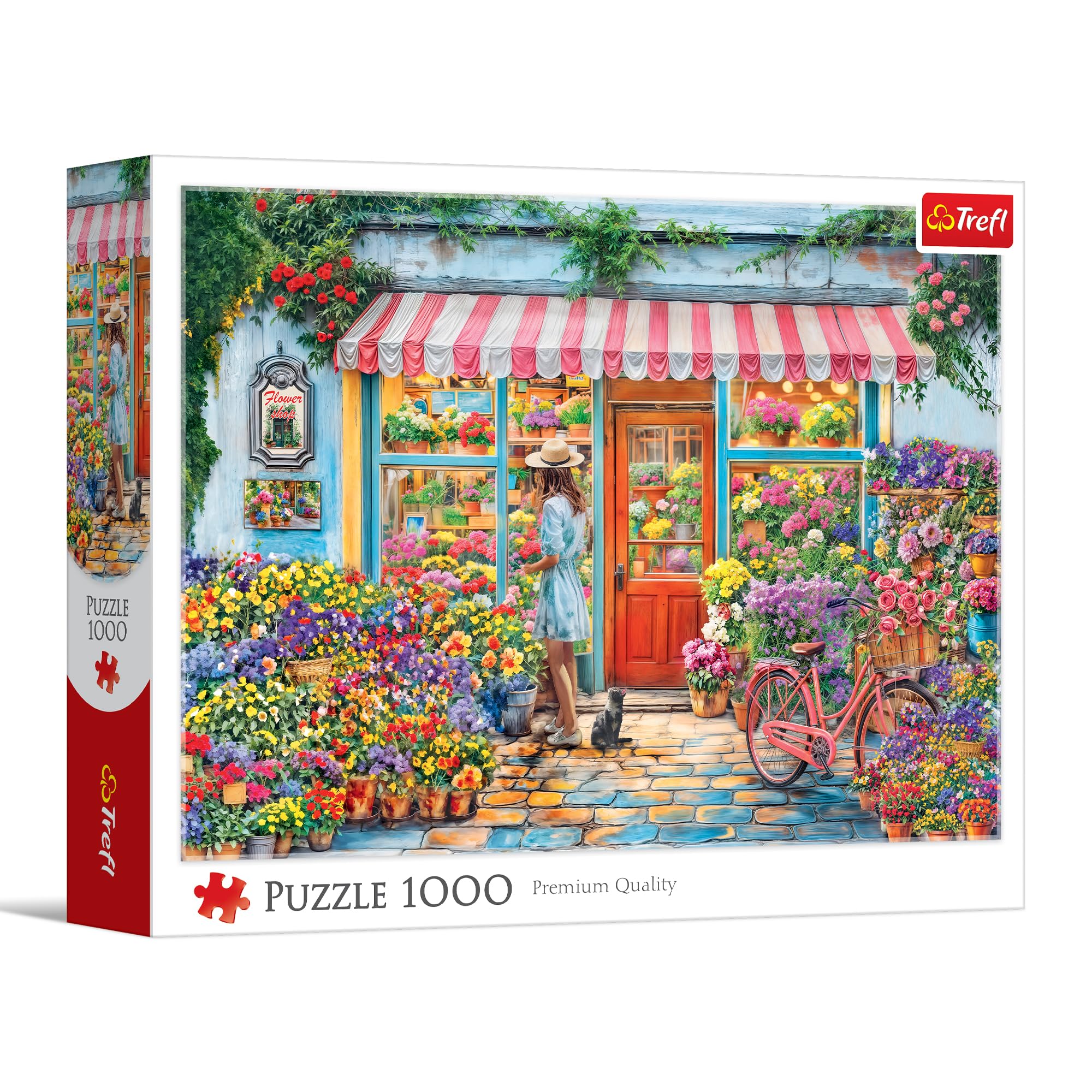 Trefl – Blumenladen – 1000 Teile – DIY-Puzzle, kreative Unterhaltung, klassisches Puzzle für Erwachsene und Kinder ab 14 Jahren
