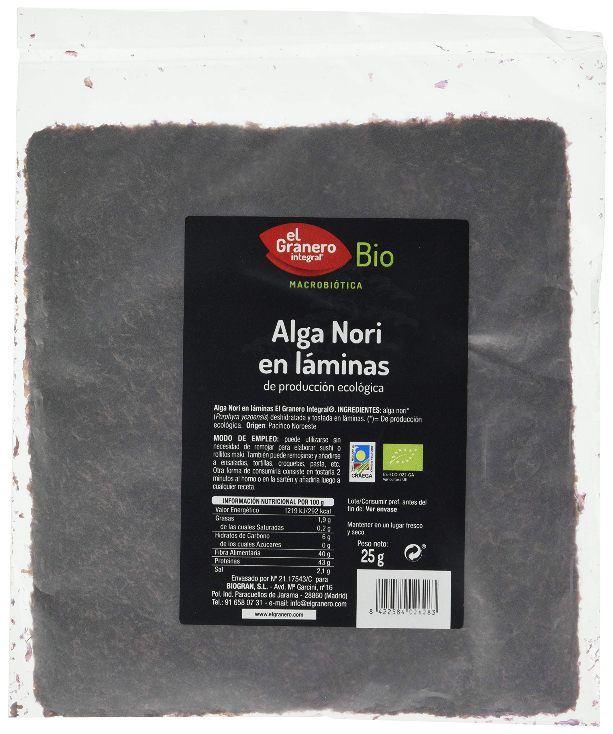 GRANERO Nori Sheets Bio 25G