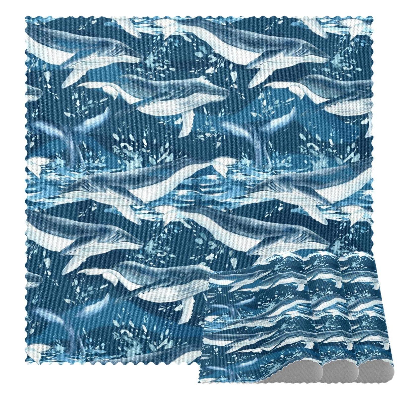 Sets de table baleine bleue de qualité supérieure isolants marins