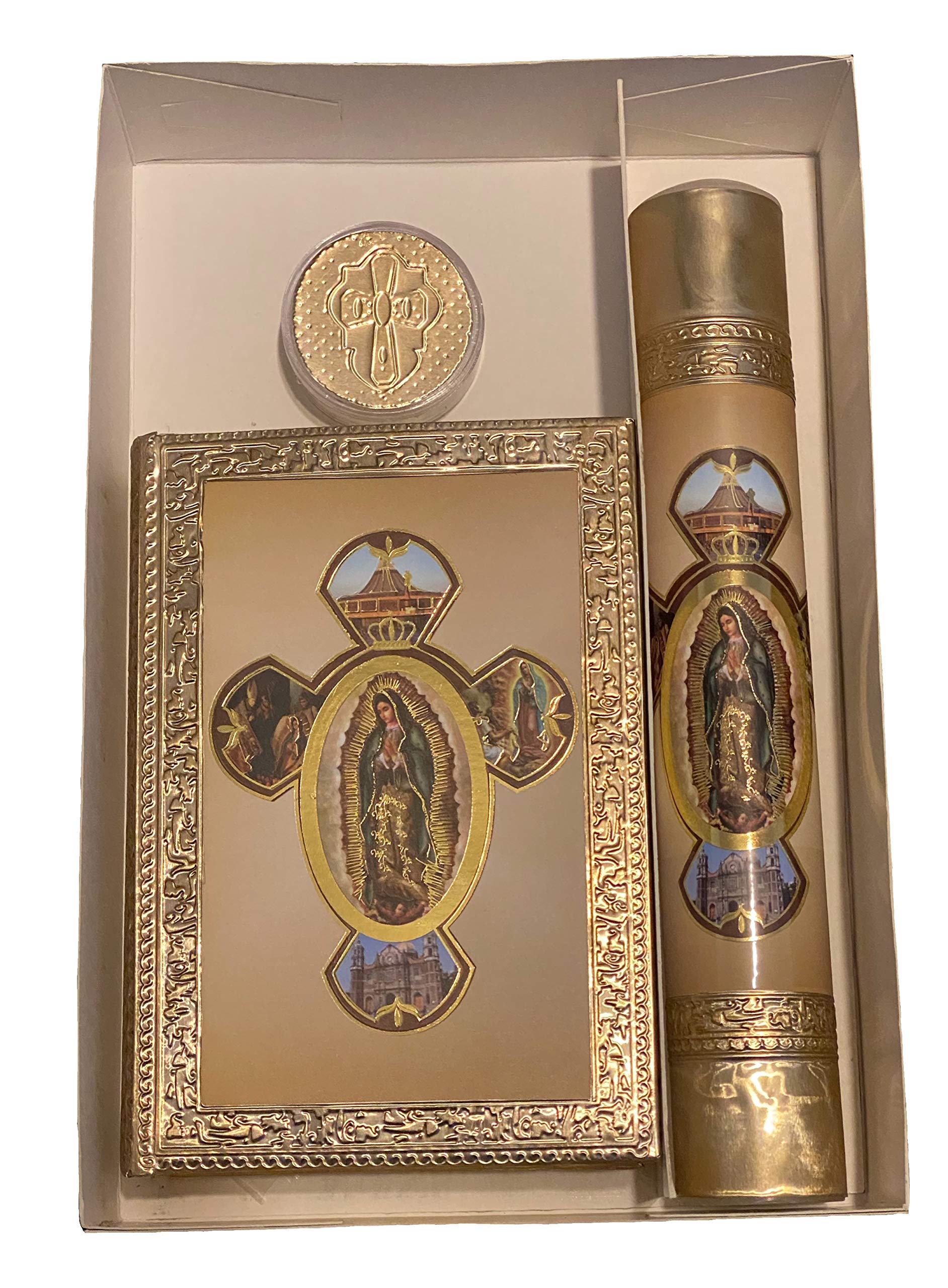 Set Cirio Biblia en Español y Rosario