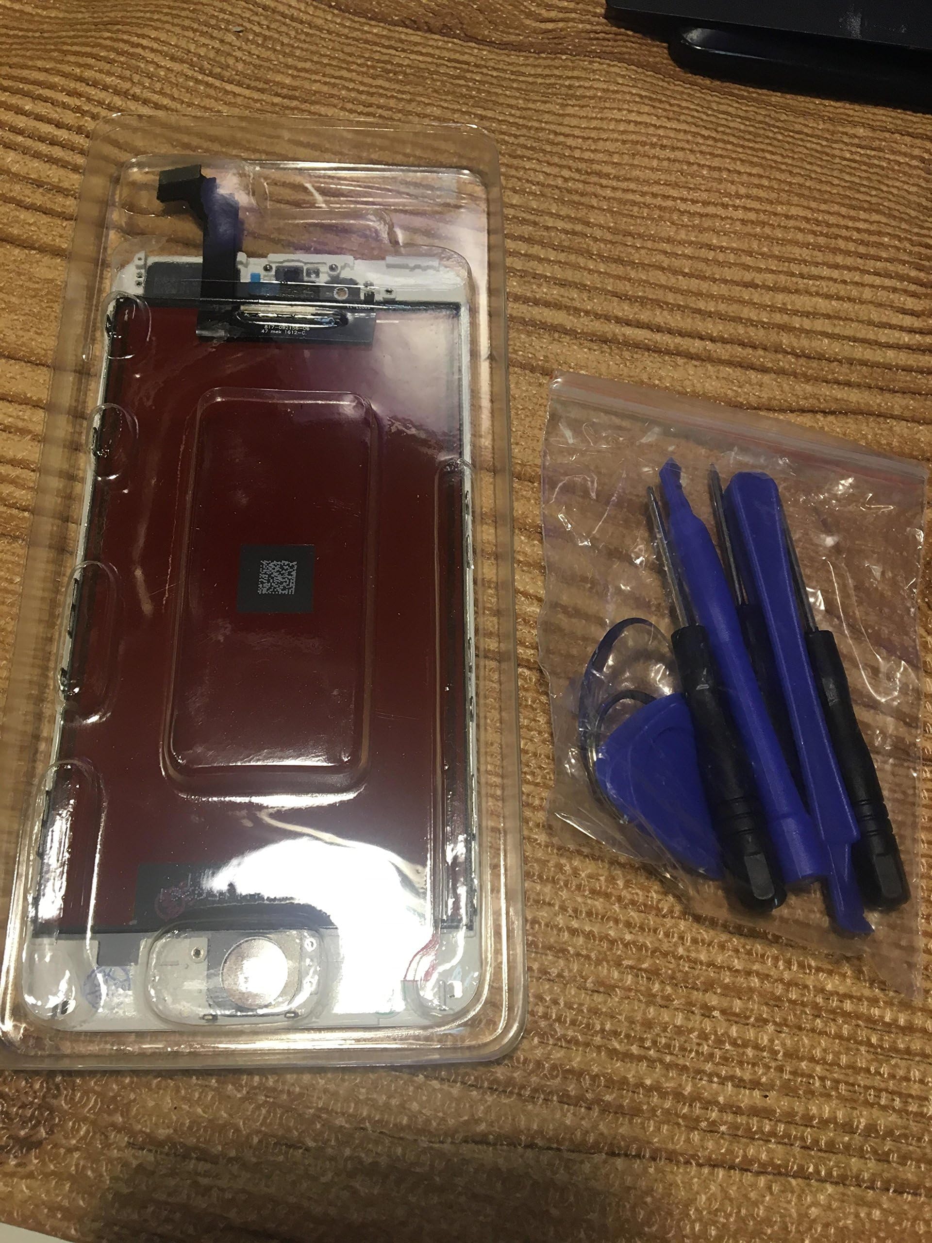 iPhone 6 Plus Screen Replacement - White - LCD Premium Complete Repair Kit with Tools - Easy Manuals Videos and Instructions NOT for 6S Plus ONLY for 6 Plus - with Glass Screen Protector by uRepair