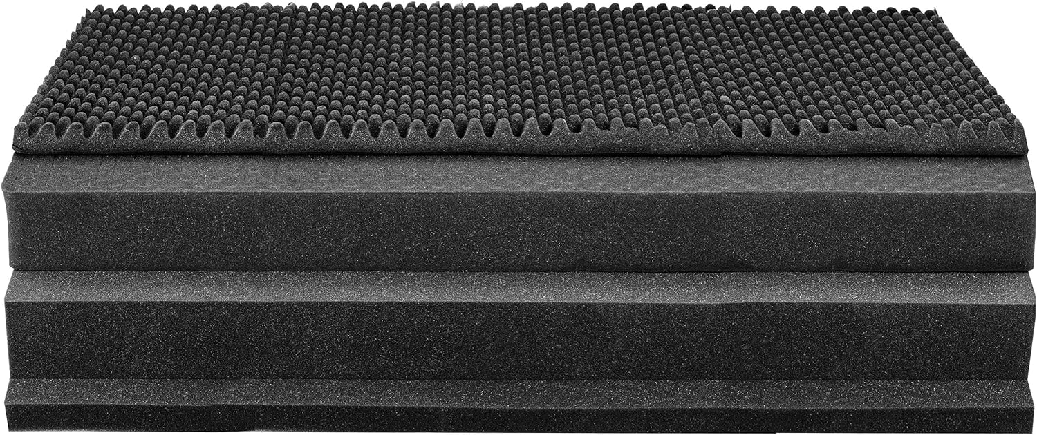 Eylar XXL 44 Inch Deep Heavy Transport Roller Gear, Camera, Tools, Equipment Hard Case Waterproof w/Foam Black (Gray) - Image 3
