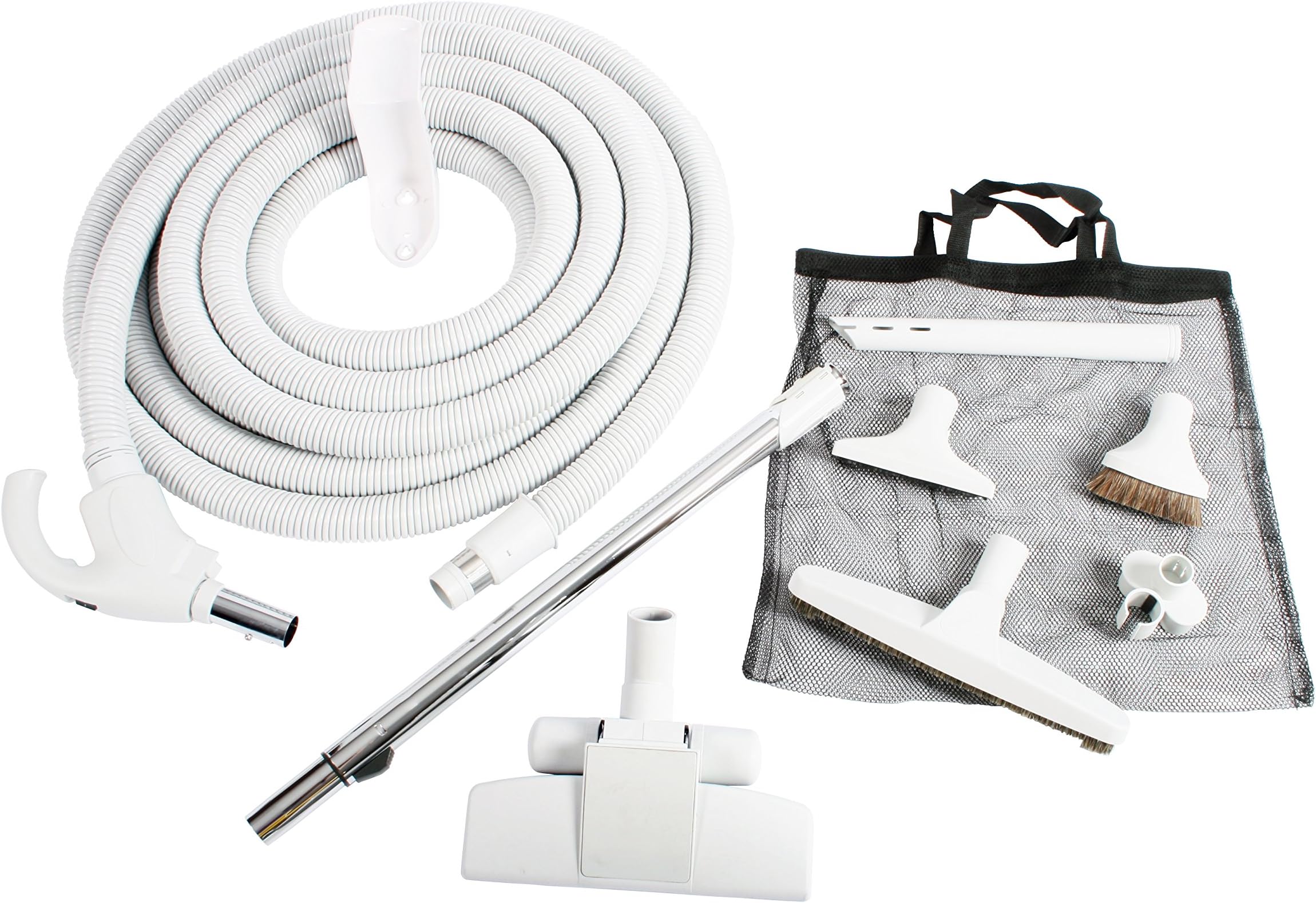 93642 Central Vacuum Low Voltage Kit, 35 Ft. Hose, Light Gray