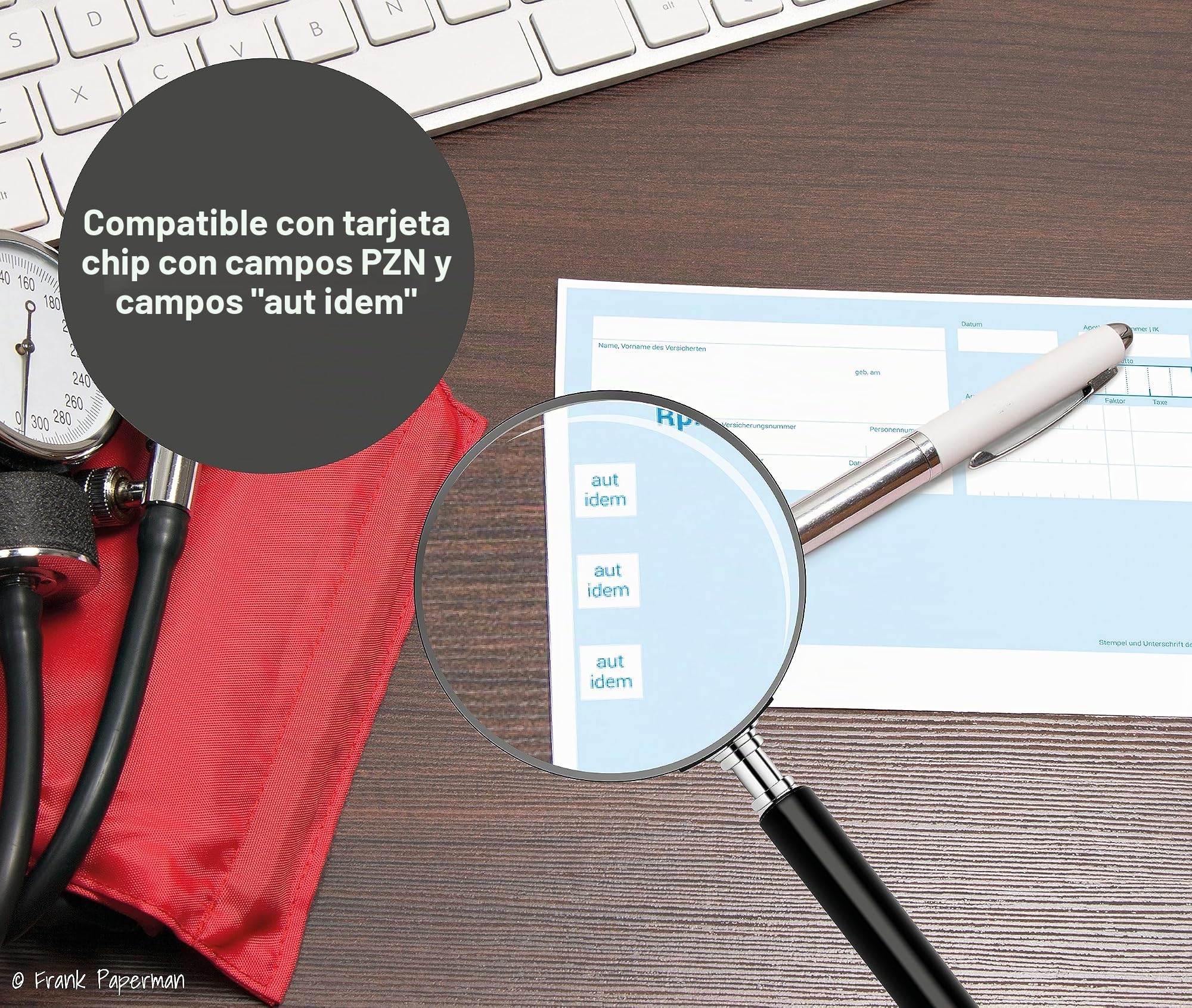 Recetas privadas azules para médicos | 275 hojas | bloc de recetas sin bloquear, en formato DIN A6, campo PZN, también llamado certificado médico