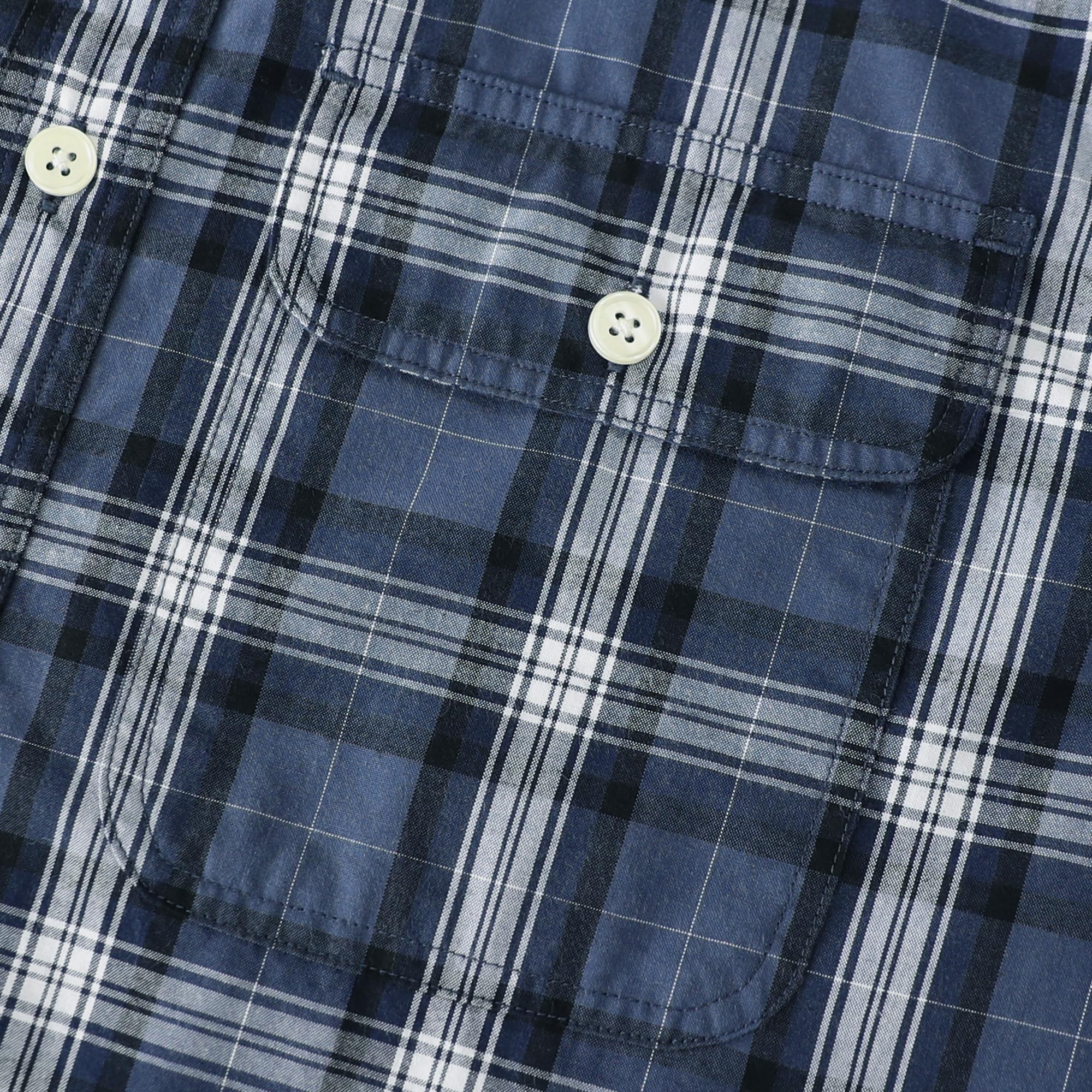 Dubinik® Camicie Uomo Manica Lunga a Quadri Camicia Casual con Doppie Tasche Morbida e Confortevole