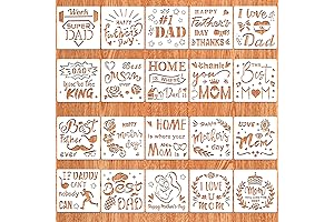 HOWAF Mother & Father's Day Letter Painting Stencils