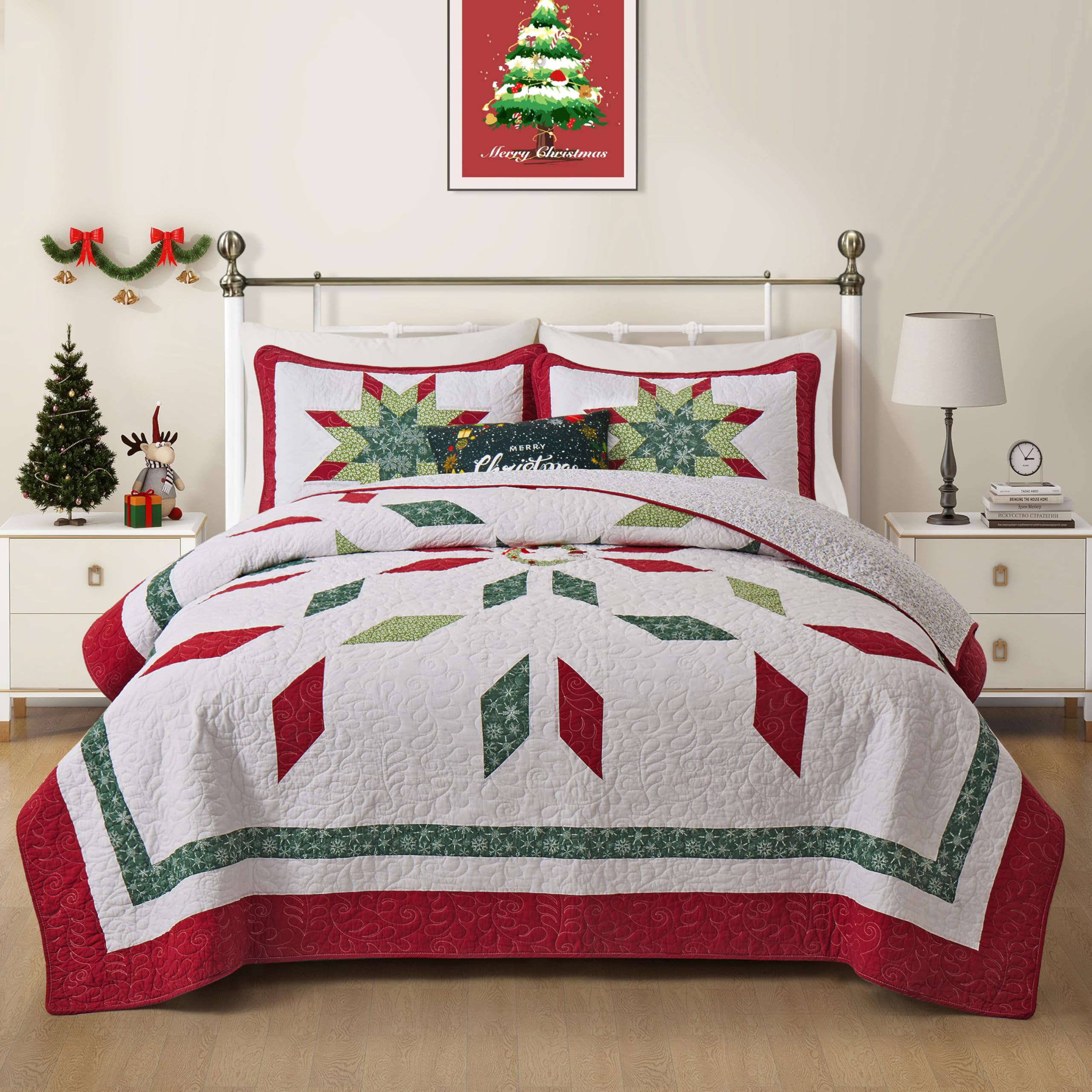 amazon-nelifder-christmas-bedding-queen-size-quilt-set-100-cotton