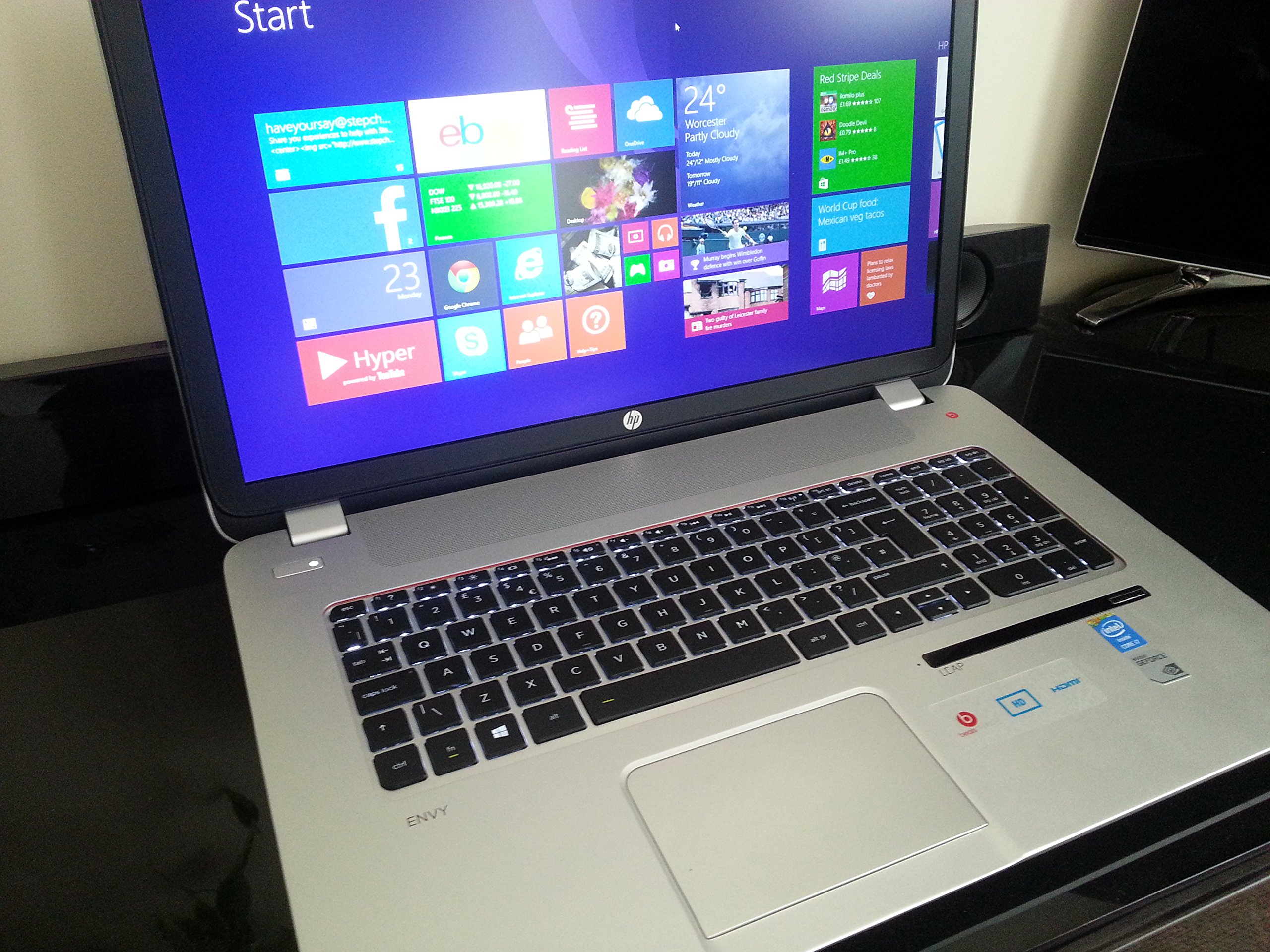 Windowsノート本体 HP ENVY 17 Notebook PC Beats Audio HP 17.3-inch Envy Leap Motion SE Notebook PC (Silver) - (Intel i7