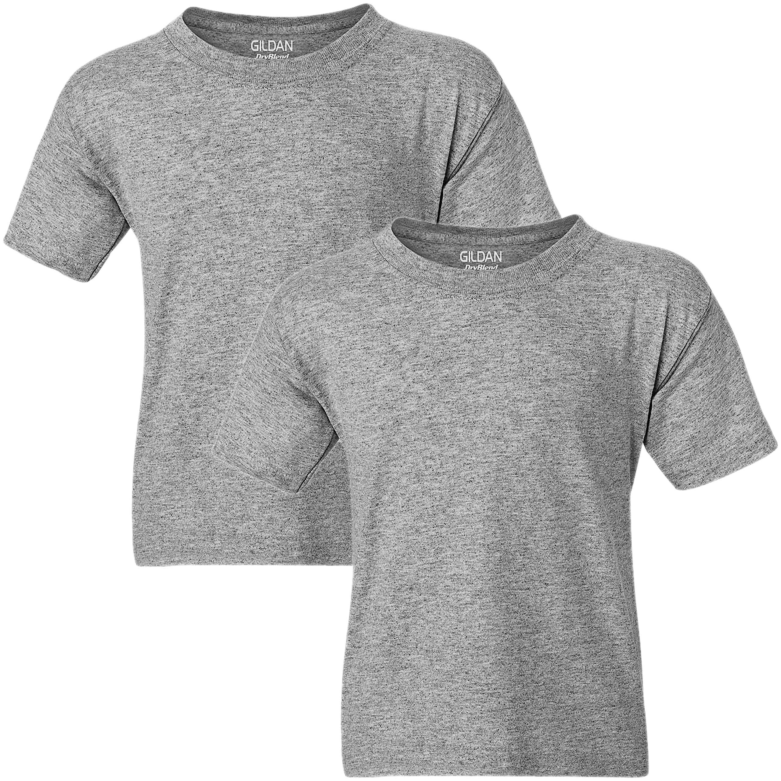 GildanYouth DryBlend T-Shirt, Style G8000B, 2-Pack