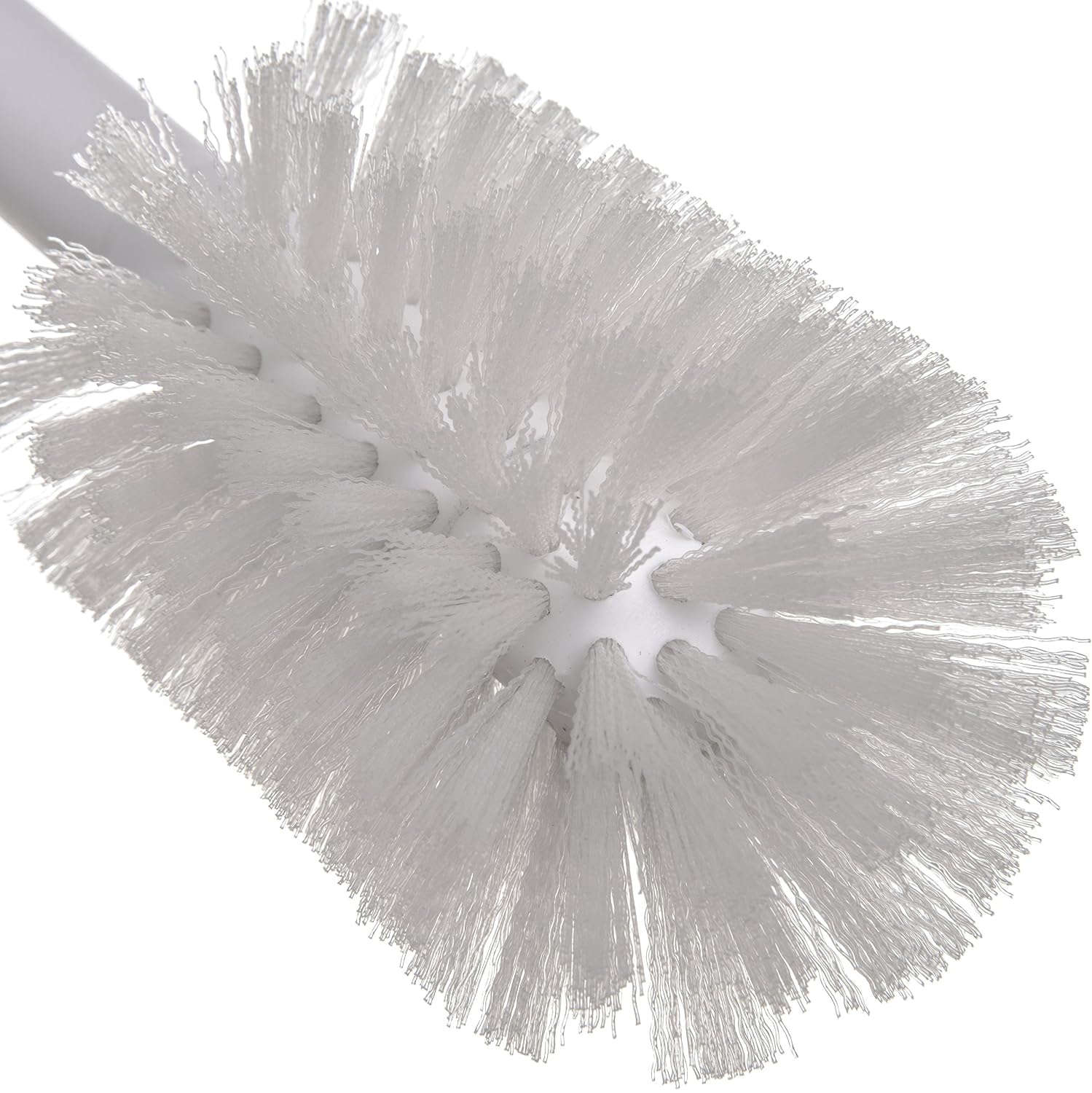 SPARTA 11" Nylon Dish Brush with 2.75" Round Head, Wide-Mouth Bottle and Bowl Cleaning Brush, Commercial Kitchen Use, White