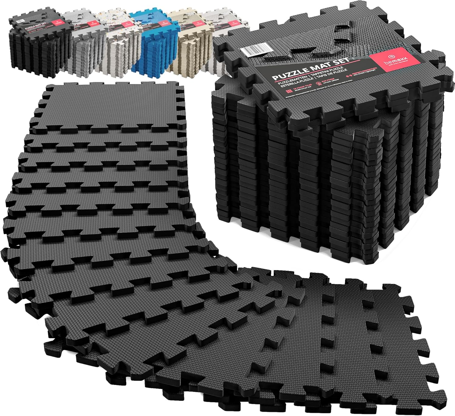 Gym Flooring Set - Interlocking EVA Soft Foam Floor Mat