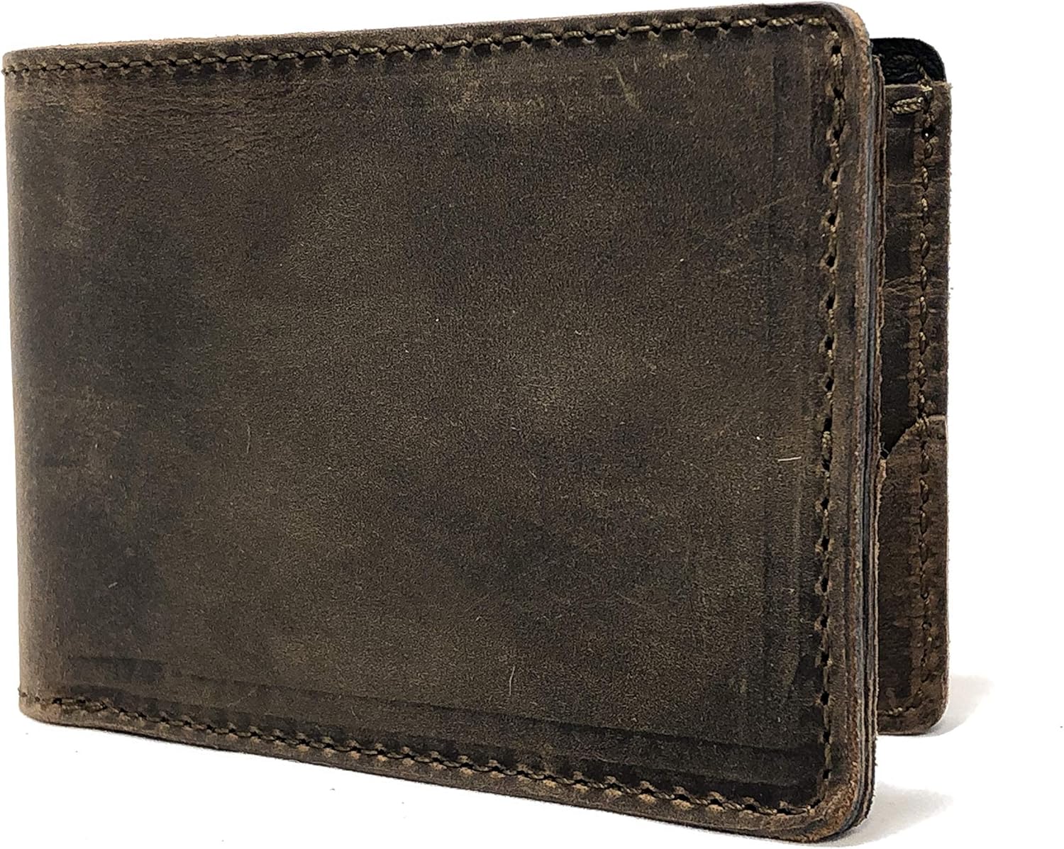 Anthology Gear 3" Wide Reticent Full Grain Leather Guitar Strap and Minimalist Bi-Fold Leather Pick Wallet both in our rugged Whiskey Brown Leather
