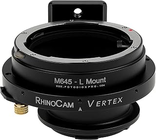 RhinoCam Vertex 回転ステッチアダプター Mamiya 645 (M645) マウントレンズ ライカ Lマウント アライアンス ミラーレスカメラに対応