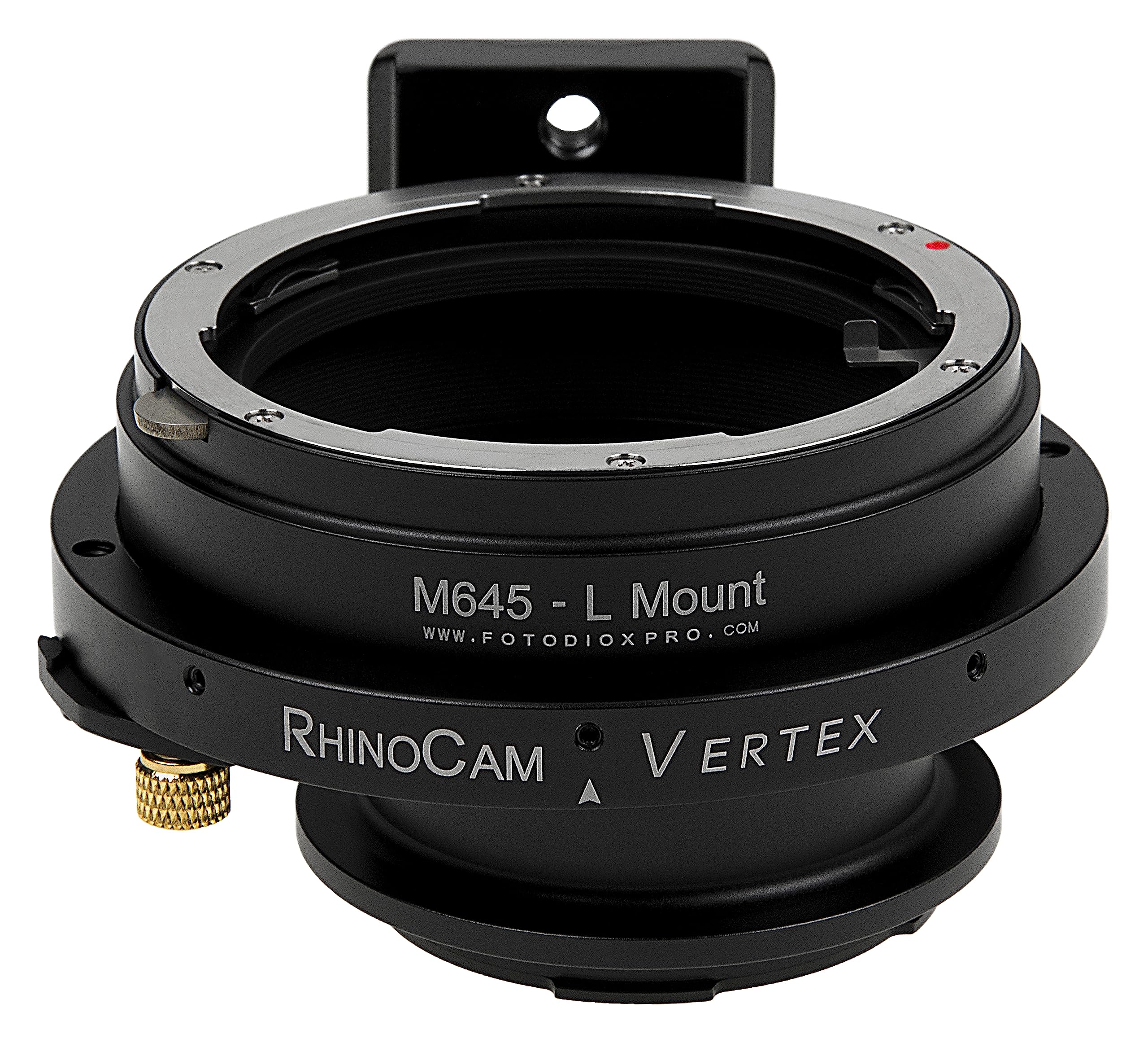 Adaptador costura giratoria RhinoCam Vertex para objetivos Mamiya 645 y cuerpos Leica L 6