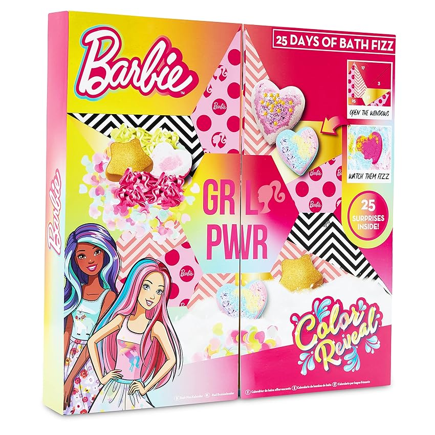 Immagine del prodotto Barbie Calendario dell'Avvento 2023 - Calendario Avvento con Bombe da Bagno, 25 Accessori Barbie Originali