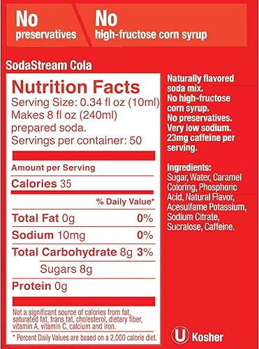 Miniatura 2 de Jarabe mezcla para preparar bebidas de SodaStream 169 onzas