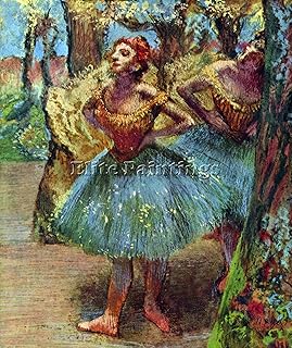 Elite-Paintings Ballerina BY Degas Artista Quadro Riproduzione Dipinto Olio su Tela A Mano Arte 120x100cm Alta qualita