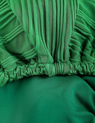 Vista 7 de ZAFUL Conjunto de bikini para mujer, traje de baño de dos piezas con cuello halter, acanalado de corte alto, tanga lateral, traje de baño sexy