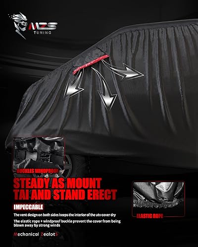 Miniatura 4 de MZS Cubierta UTV impermeable para todo tipo de clima, accesorios de protección para hasta 160 pulgadas, 4 a 6 pasajeros, fundas de vehículos