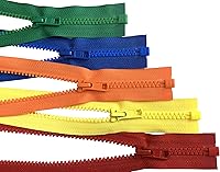 Vista 2 de Ykk #5 Vislon Separating Jacket Zippers para coser chaqueta de abrigo - Cremalleras de plástico a granel 5 o 10 colores mezclados