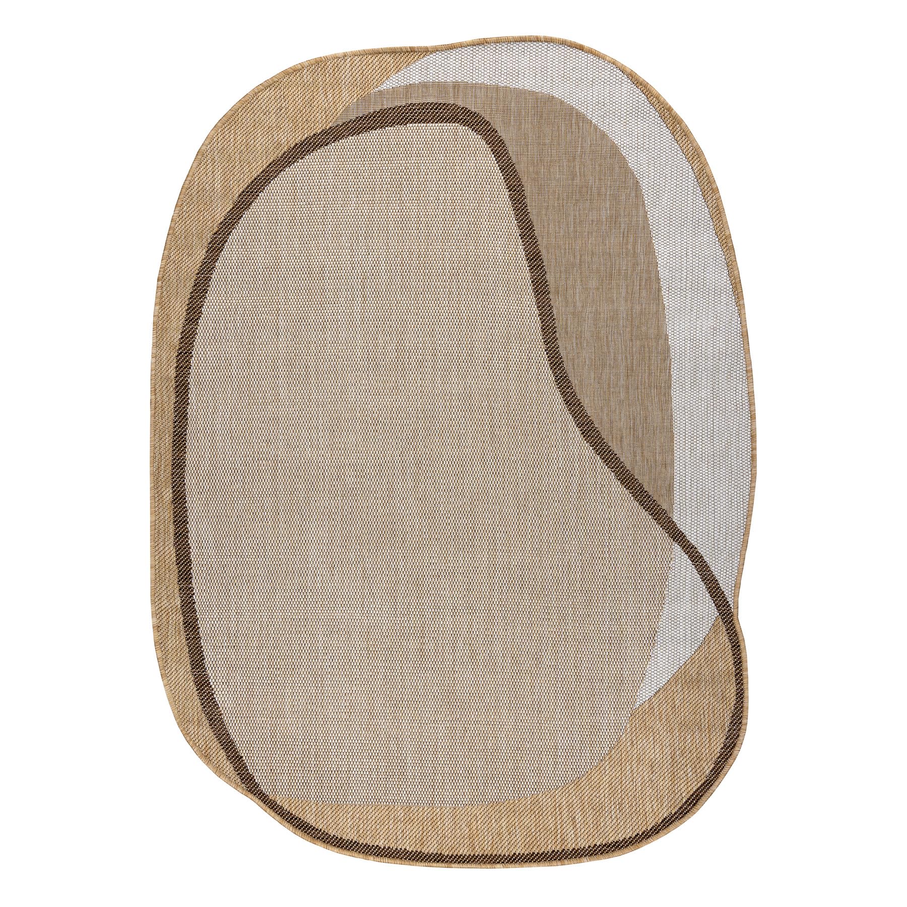 ORGANIC 2123 Tapis sisal naturel / écru intérieur & extérieur 133x190 cm