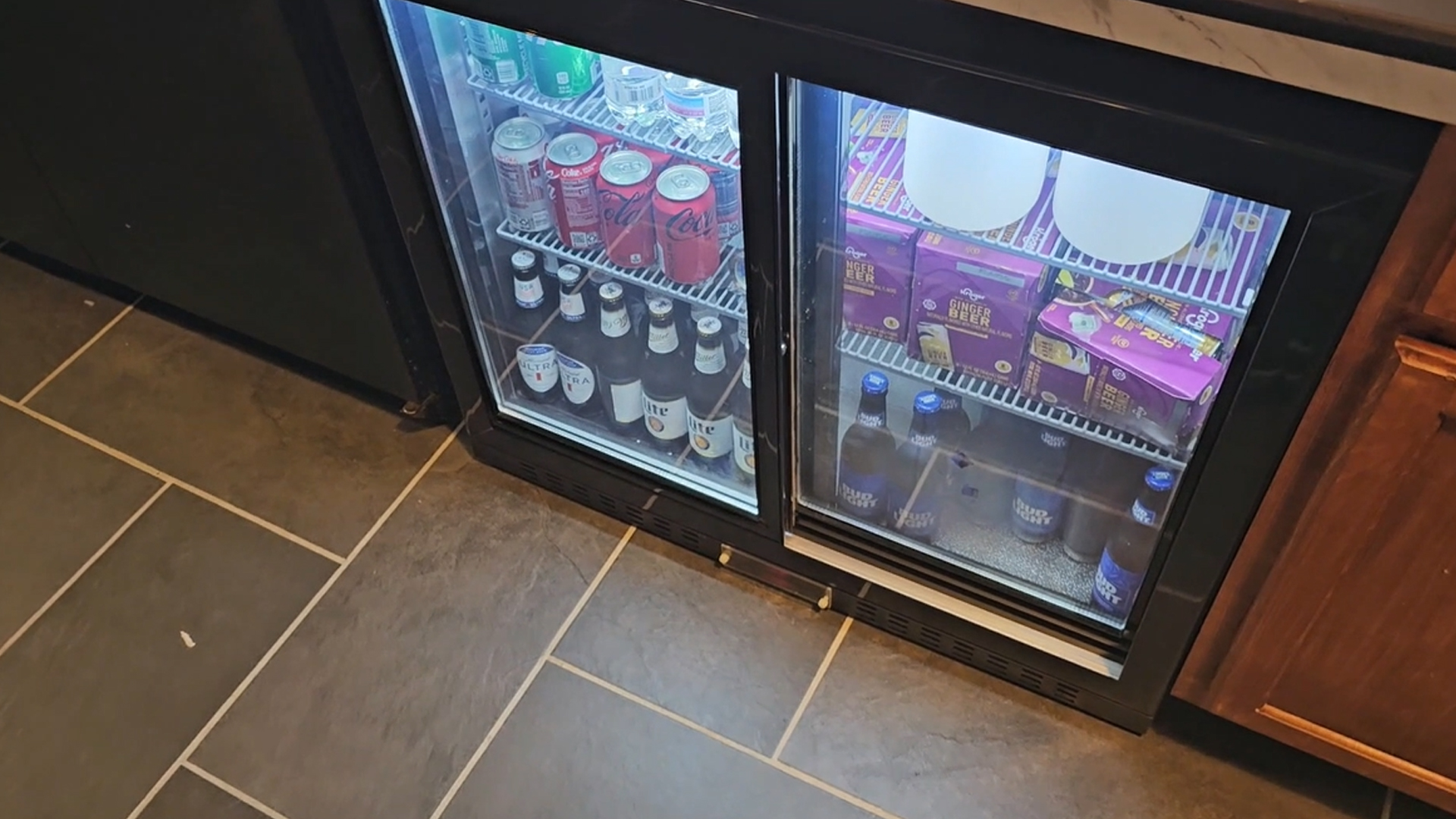 Image of 7.4 Cu.Ft Back Bar Cooler, 2 Hinged Glass Doors, Stainless, ETL