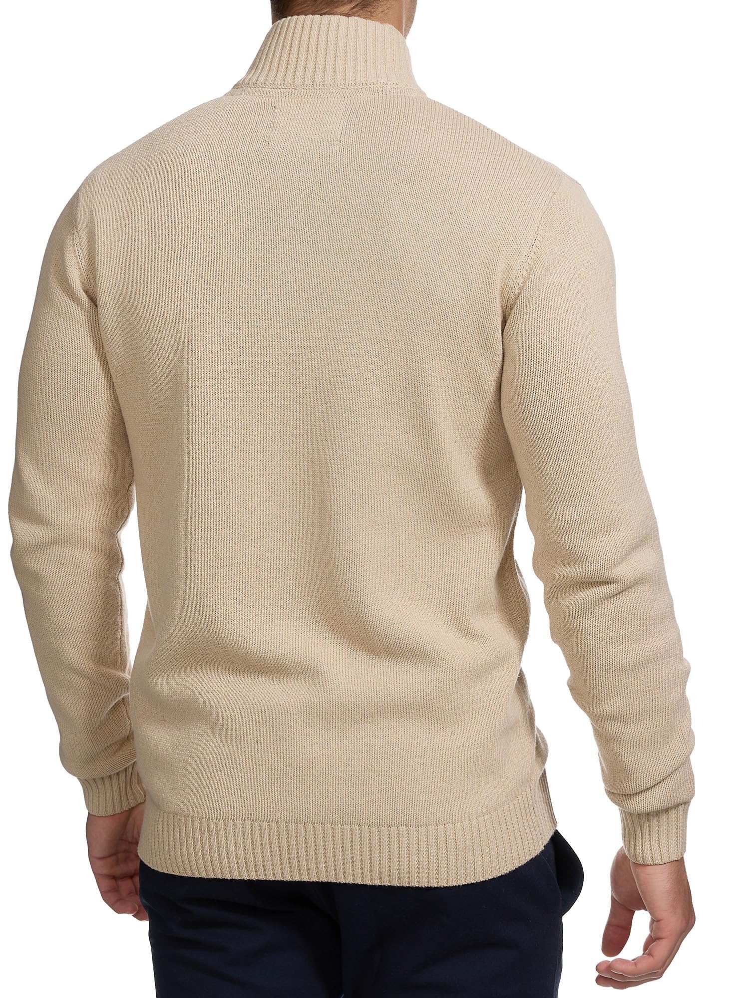 Indicode Cárdigan con Cuello Alto para Hombres