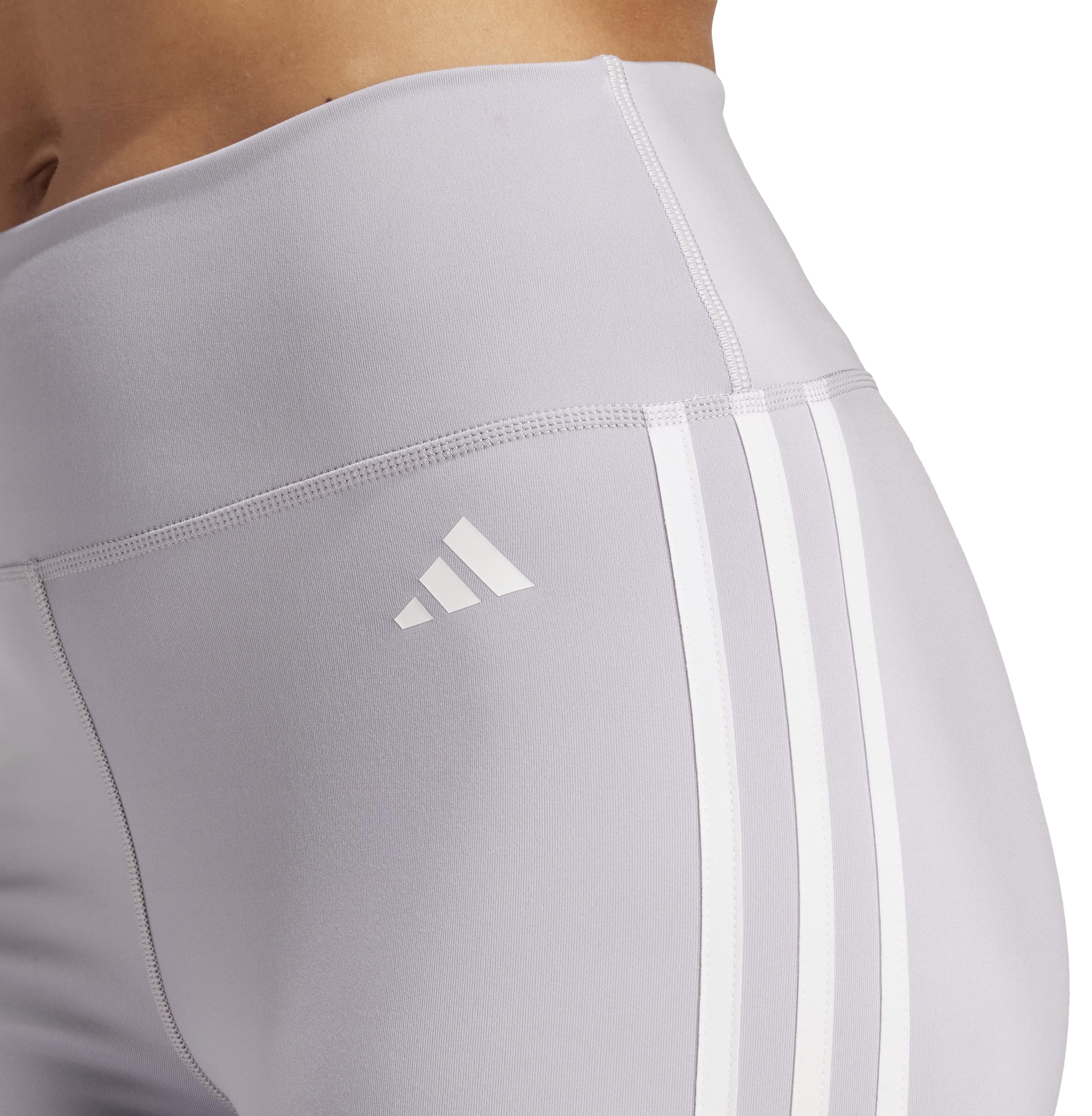 Adidas Damen Strumpfhose Train Essentials 3-Stripes High-Waisted 3/4 Leggings