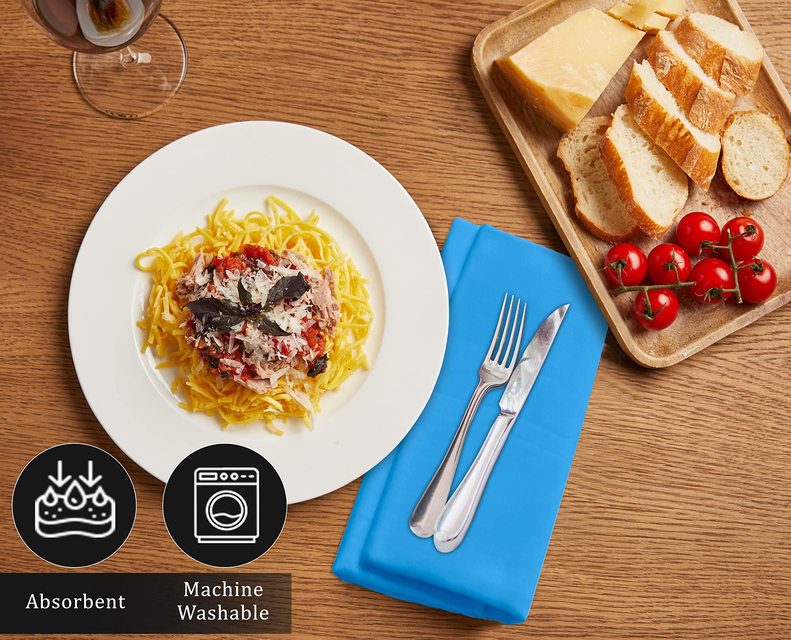 Tovaglioli Di Stoffa Ruvanti - Confezione Da 6, 100% Cotone, Riutilizzabili - Foto 2