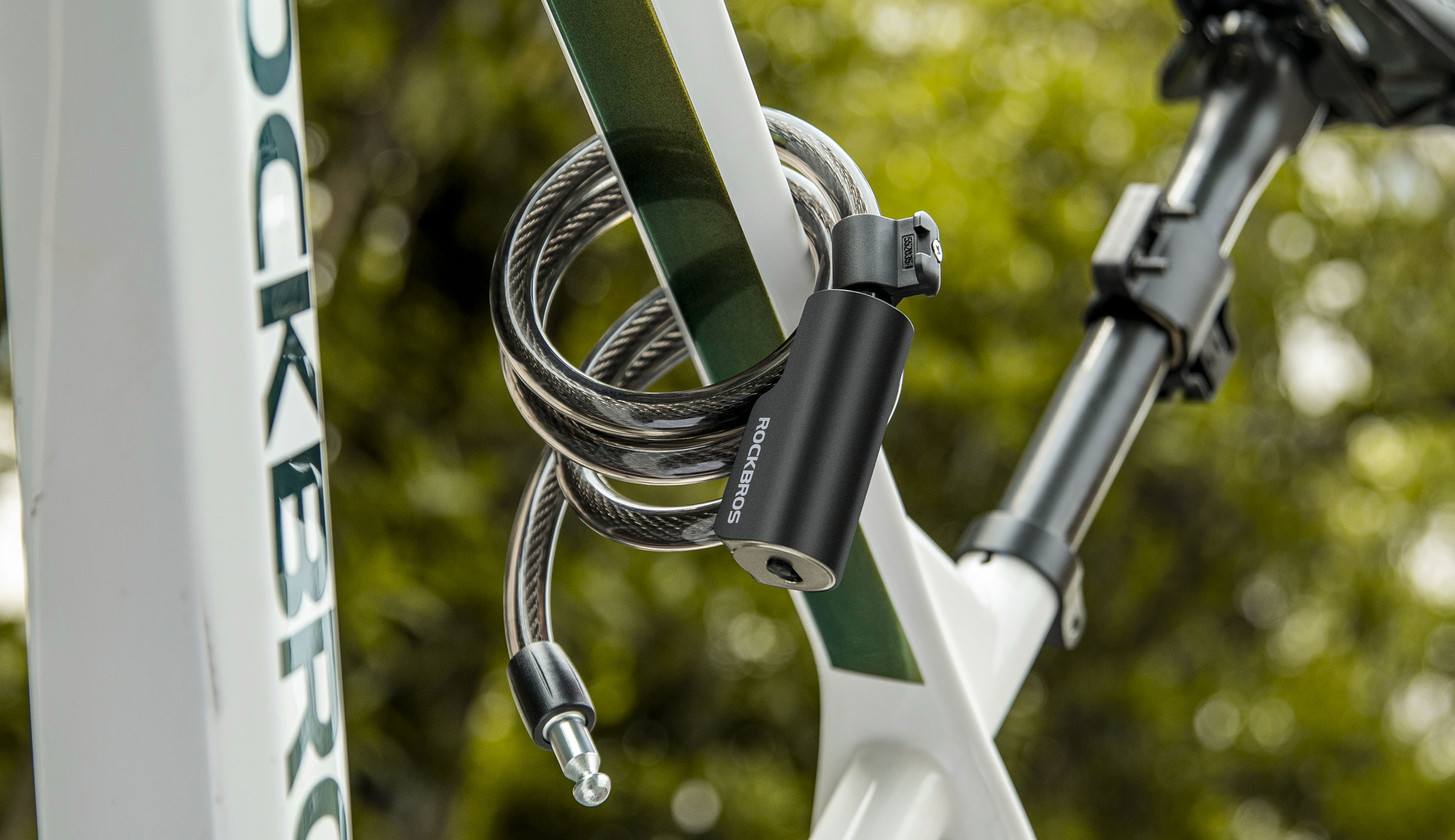 Amazon.com: ROCKRBOS Bike Cable Lock with Key, ABS Lock Shell, 2